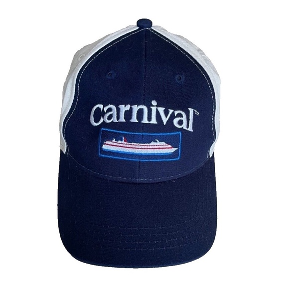 Vintage Carnival Cruise Lines Baseball Cap; Embroidered Logo; Adjust.Strapback - Picture 1 of 7